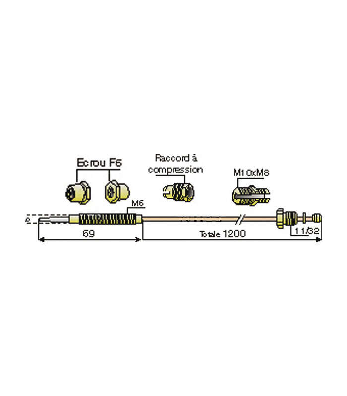 Image du produit THERMOCOUPLE UNIVERSEL 4 RAC.