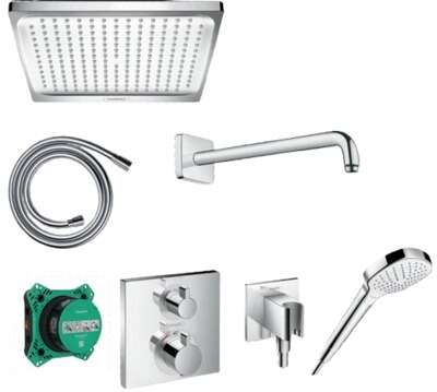 Image du produit PACK DOUCHE ENCASTRE CROMETTA E240 ECOSTAT SQUARE