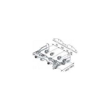 Image du produit Plaque raccordement hydraulique Thema/Semia cds