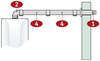 Image du produit TERMINAL HORIZONTAL ALU/PVC D.60/100 LG.1000mm