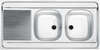 Image du produit EVIER INOX MAN 721 2CUVES/EGOUT 1200x600