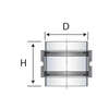 Image du produit RACCORD FLEX/FLEX &Oslash;  80/90    --  RFF  80 PPA