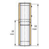 Image du produit ELEMENT REGLABLE 35-45cm THERMINOX TI EXTERIEUR