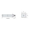Image du produit TERMINAL HORIZONTAL REGLABLE
