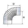 Image du produit COUDE 90&deg; PLISSE INOX SOI