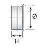 Image du produit MANCHETTE A SCELLER INOX SOI