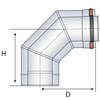 Image du produit COUDE A 87&deg;  80-125  DUALIS E.I EC 87&deg; 80 E.I/9999
