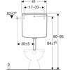 Image du produit RESERVOIR WC DOUBLE TOUCHE AP140
