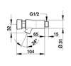 Image du produit ROBINET SIMPLE MURAL NEO EAU FROIDE SAILLIE 65mm