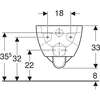 Image du produit CUVETTE WC SUSPENDUE RENOVA SEMI-CARENE RIMFREE