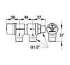 Image du produit MITIGEUR THERMOSTATIQUE 1/2" ENTREE PARALLELE