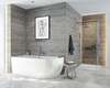 Image du produit BAIGNOIRE GRETA MONOLINE ASYMETRIQUE 180x80 BLANC