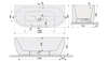 Image du produit BAIGNOIRE GRETA MONOLINE 180x80cm