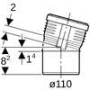 Image du produit COUDE M/F 15&deg; D.110 Silent-PP