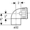 Image du produit COUDE M/F 87,5&deg; D.32 Silent-PP