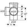 Image du produit EMBRANCHEMENT EQUERRE 87,5&deg; D.110/110 Silent PP