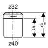 Image du produit REDUCTEUR CONCENTRIQUE D.40/32 COURTE Silent PP