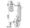 Image du produit ROBINET DOUCHE DL 300 S ENCASTREE OU TRAVERSEE DE CLOISON