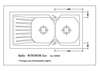 Image du produit EVIER A POSER WINDSOR+ 120x60 AVEC VIDAGE MANUEL
