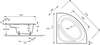 Image du produit BAIGNOIRE ANGLE DOMO 135x135