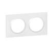 Image du produit PLAQUE CARREE DOOXIE 2 POSTES BLANC
