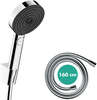 Image du produit SET DOUCHETTE PULSIFY 105 3JET + FLEXIBLE 160cm + SUPPORT PO