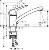 Image du produit MITIGEUR EVIER LOGIS 120 C3