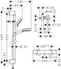 Image du produit COMBI DOUCHE CROMETTA VARIO + MITIGEUR ECOSTAT 1001CL