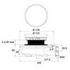 Image du produit BONDE DOUCHE GRAND DEBIT FLUSH 44L/min