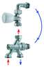 Image du produit ROBINET MONOTUBE QUATRE VOIES R436-1TG            