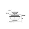 Image du produit BONDE A PANIER EVIER D.90 INOX