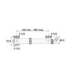 Image du produit TUBULURE EVIER 2 CUVES REGLABLE
