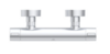 Image du produit MITIGEUR DOUCHE THERMO ALU+ ARGENT BROSSE