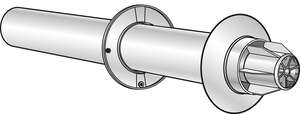 Image produit TERMINAL HORIZONTAL ALU/PVC D.60/100 LG.1000mm