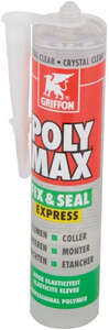 Image produit COLLE MASTIC POLY MAX&SEAL TANSLUCIDE 300g