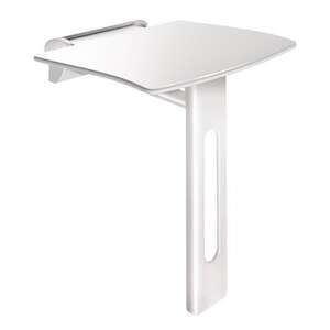 Image produit SIEGE DOUCHE MURAL RABATTABLE BE-LINE BLANC MAT