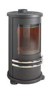 Image produit POELE A BOIS ORTENSE CHROME ETANCHE 8kW