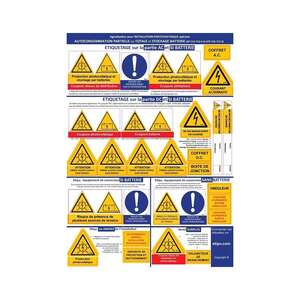 Image produit PLANCHE 16 &Eacute;TIQUETTES ADHESIVES BATTERIE